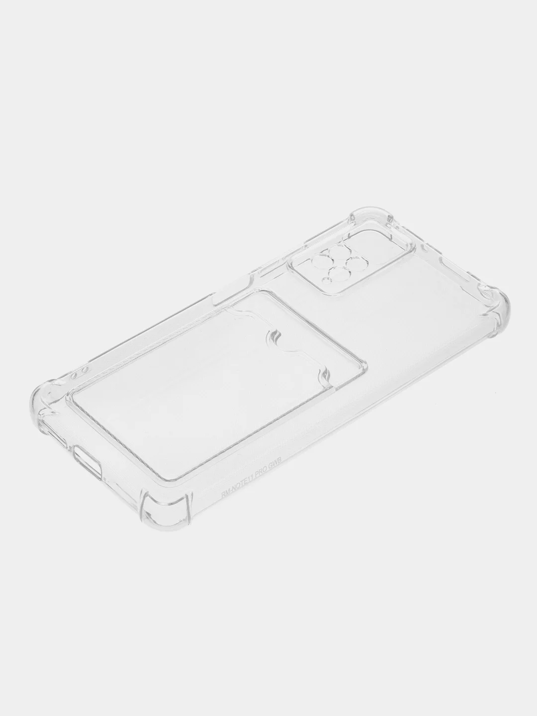 Прозрачный чехол Redmi Note 11 Pro / Note 12 Pro 4G Нот 11 Про, прозрачный, с карманом для карты