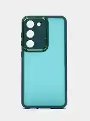 Морской чехол матовый для Samsung Galaxy S23, пластиковый, полупрозрачный, с глянцевой рамкой