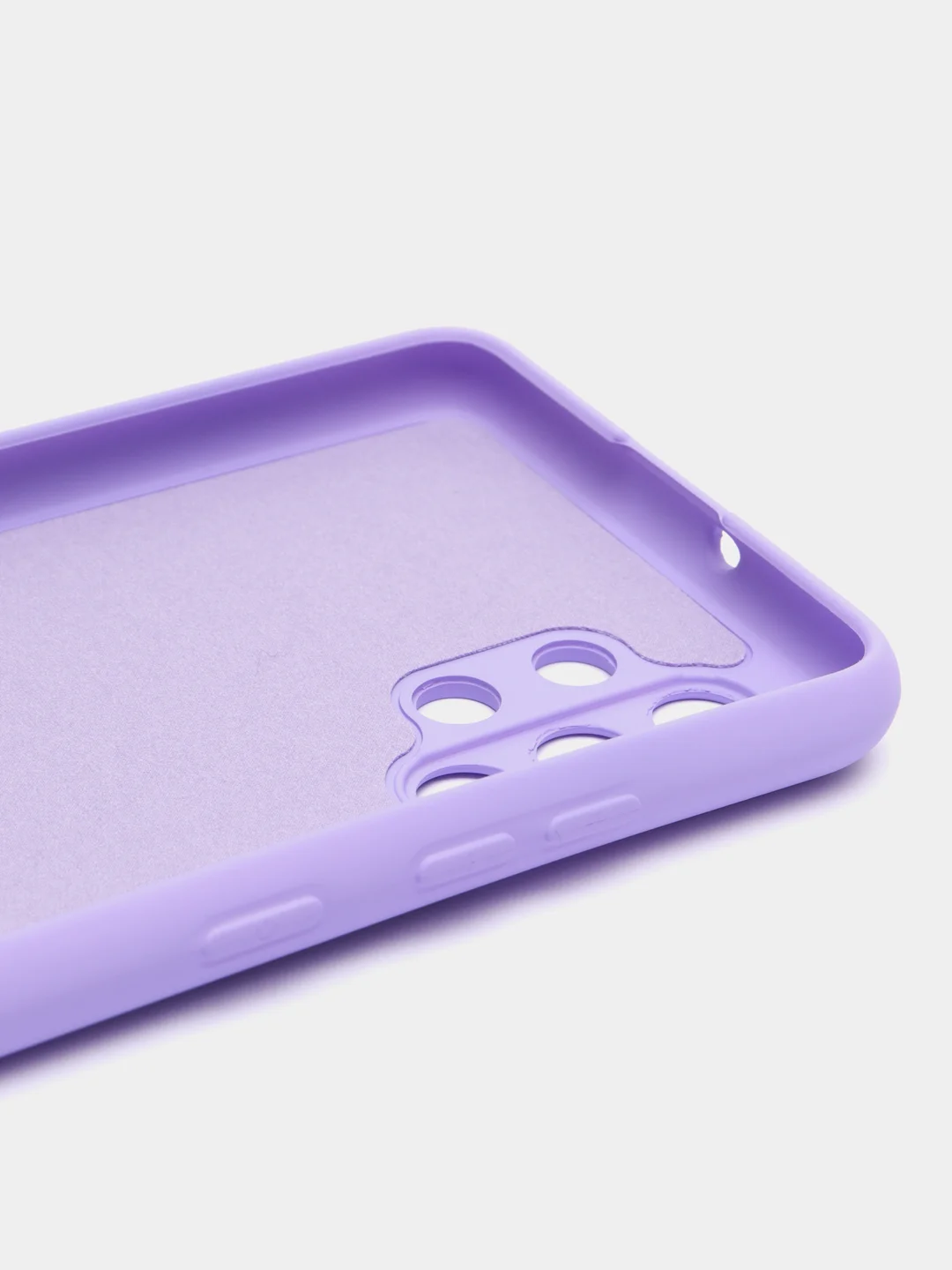 Сиреневый чехол Samsung Galaxy A32 (4G), Галакси А32 4G силиконовый Silicone Cover с закрытым низом