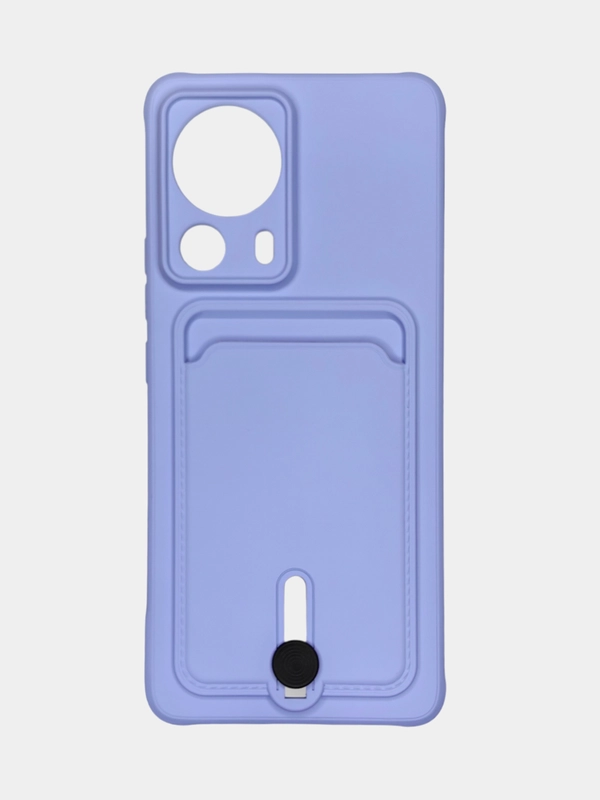 Чехол для Xiaomi 13 Lite / Сяоми 13 Лайт, силиконовый, с карманом для карты