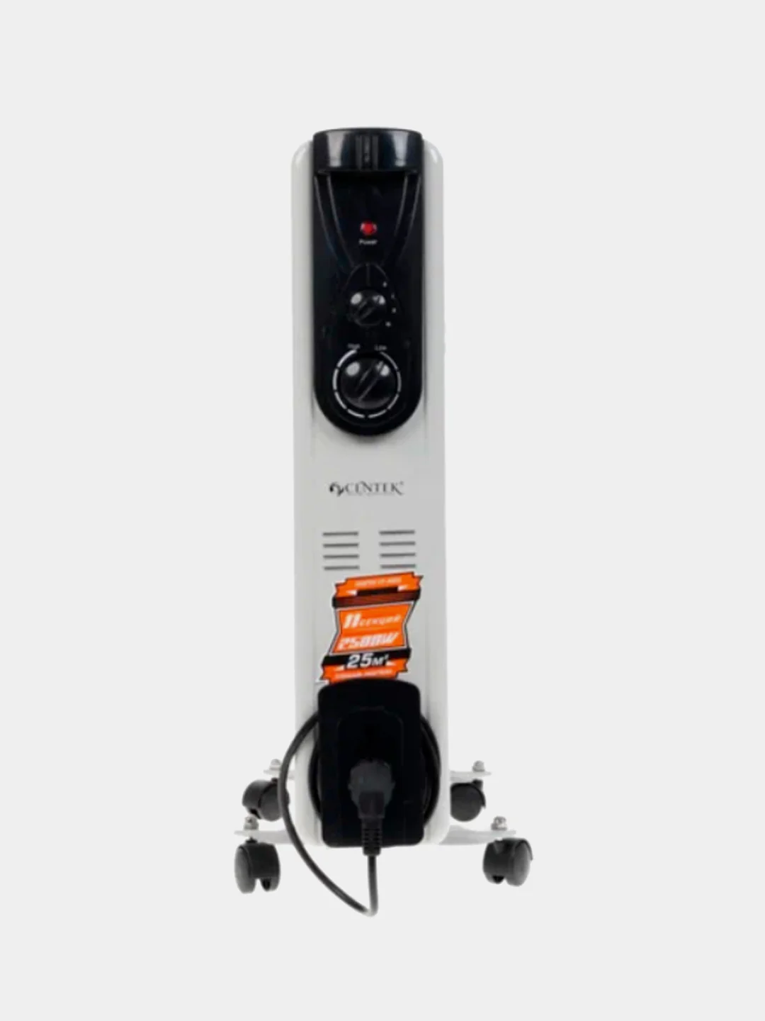 Масляный обогреватель Centek CT-6202 11 секц.(25м) 2500Вт, 3 режима, защ. от перегрева