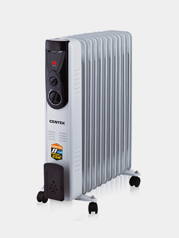 Масляный обогреватель Centek CT-6202 11 секц.(25м) 2500Вт, 3 режима, защ. от перегрева