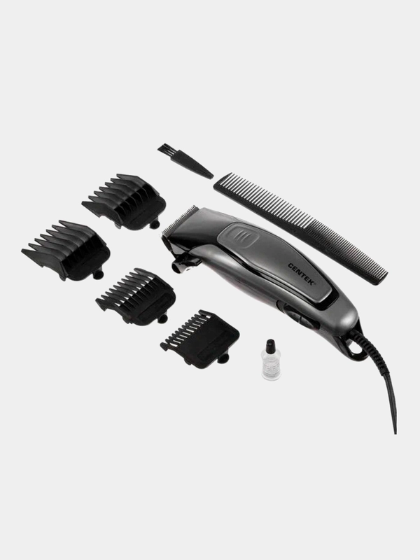 Машинка для стрижки Centek CT-2102, 12 Вт, 4 насадки