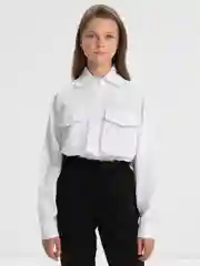 Рубашка белая, для девочки