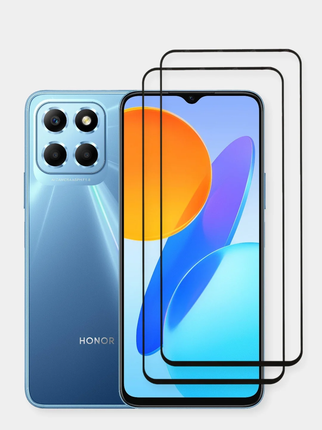 Марсала защитное стекло 9D для Honor X8 / X8A / Nova Y90, Хонор Х8 / Х8А / Нова У90