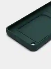 Зеленый силиконовый чехол для Realme C21 (Реалми С21), карманом для карт