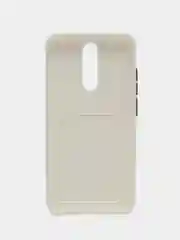 Белый чехол для Xiaomi Redmi 8A (Сяоми Редми 8А) с карманом для карт, силиконовый, прозрачный