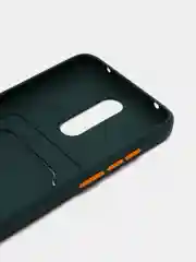 Зеленый чехол для Xiaomi Redmi 8A (Сяоми Редми 8А) с карманом для карт, силиконовый, прозрачный