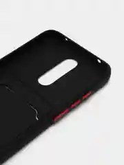 Черный чехол для Xiaomi Redmi 8A (Сяоми Редми 8А) с карманом для карт, силиконовый, прозрачный
