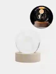 Манго хрустальный шар-ночник 3D, настольный стеклянный светильник
