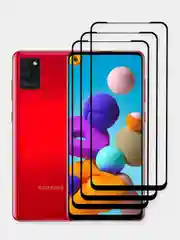Прозрачный samsung Galaxy A21s, Самсунг Галакси 21с, защитное стекло 9D