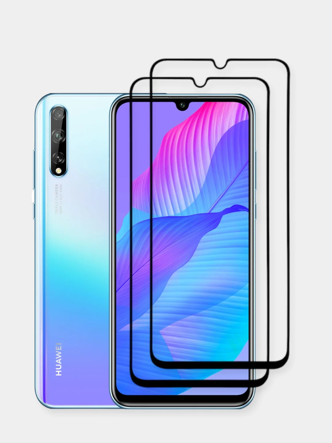 Марсала защитное стекло для Huawei Y8P, Honor 30i (Хуавей У8П, Хонор 30ай)
