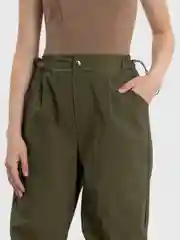 Зелёный хаки брюки карго, женские, оверсайз, свободного кроя, Cargo