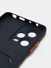 Морской силиконовый чехол для Xiaomi Redmi Note 12 Pro 5G, с карманом для карт, прозрачный