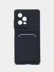 Морской силиконовый чехол для Xiaomi Redmi Note 12 Pro 5G, с карманом для карт, прозрачный