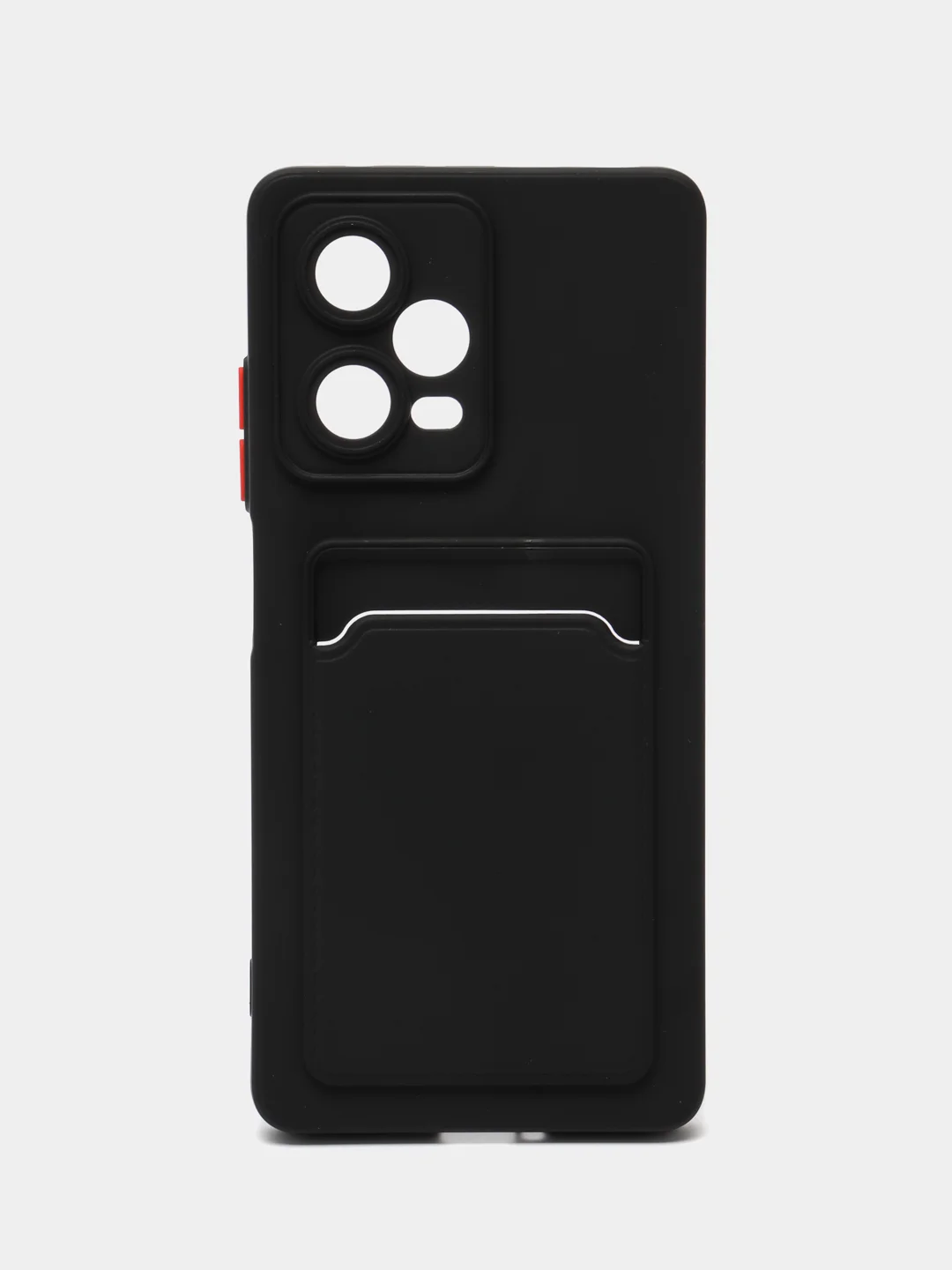 Хром силиконовый чехол для Xiaomi Redmi Note 12 Pro 5G, с карманом для карт, прозрачный