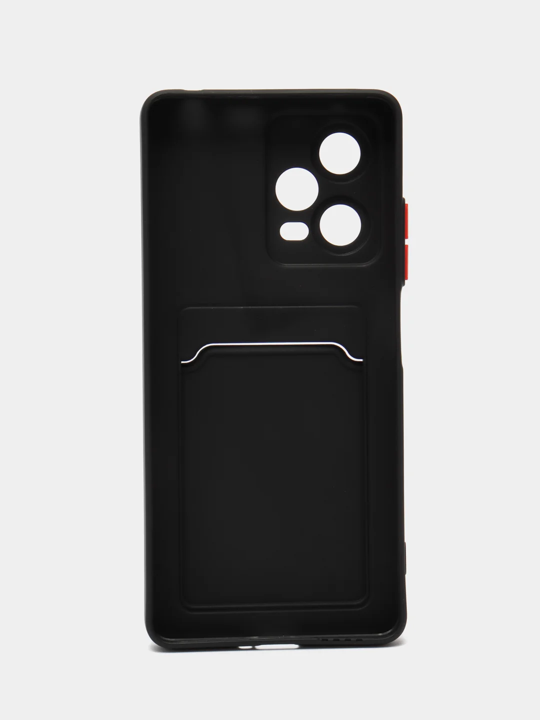 Хром силиконовый чехол для Xiaomi Redmi Note 12 Pro 5G, с карманом для карт, прозрачный