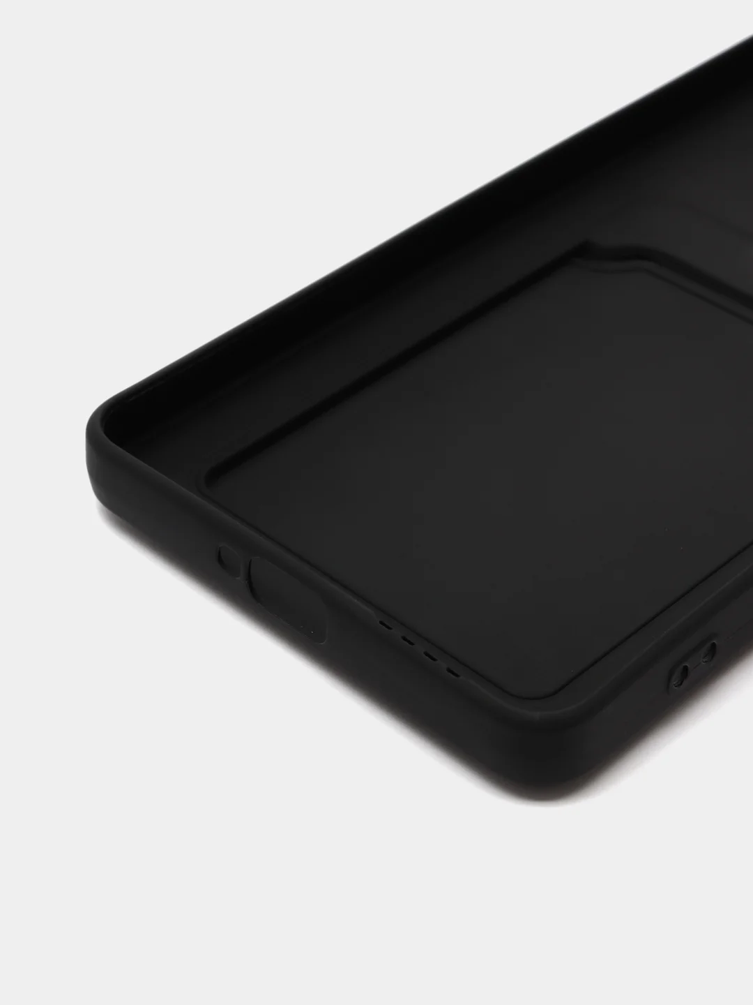 Хром силиконовый чехол для Xiaomi Redmi Note 12 Pro 5G, с карманом для карт, прозрачный