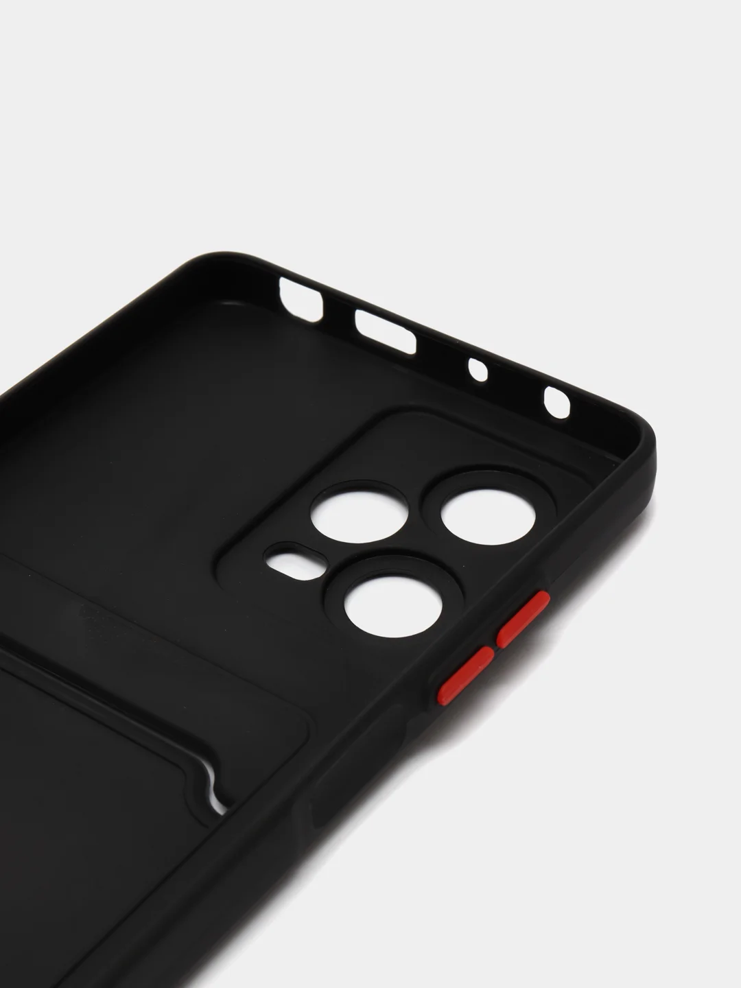 Хром силиконовый чехол для Xiaomi Redmi Note 12 Pro 5G, с карманом для карт, прозрачный