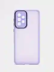 Лавандовый чехол матовый для Samsung Galaxy A33, пластиковый, полупрозрачный, с глянцевой рамкой