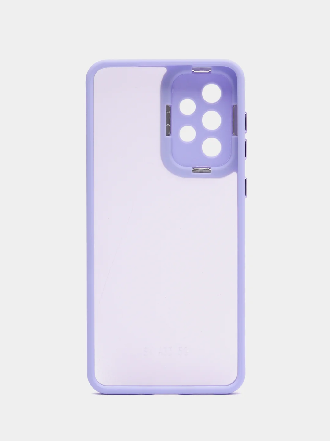 Лавандовый чехол матовый для Samsung Galaxy A33, пластиковый, полупрозрачный, с глянцевой рамкой