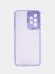 Лавандовый чехол матовый для Samsung Galaxy A33, пластиковый, полупрозрачный, с глянцевой рамкой