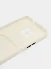 Белый силиконовый чехол для Honor 50 Lite / Nova 8i / Хонор 50 Лайт / Нова 8 ай, с карманом для карт