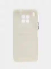 Белый силиконовый чехол для Honor 50 Lite / Nova 8i / Хонор 50 Лайт / Нова 8 ай, с карманом для карт