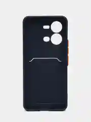 Морской чехол силиконовый для Vivo V25 / V25E (Виво В25 / В25Е), с карманом для карт