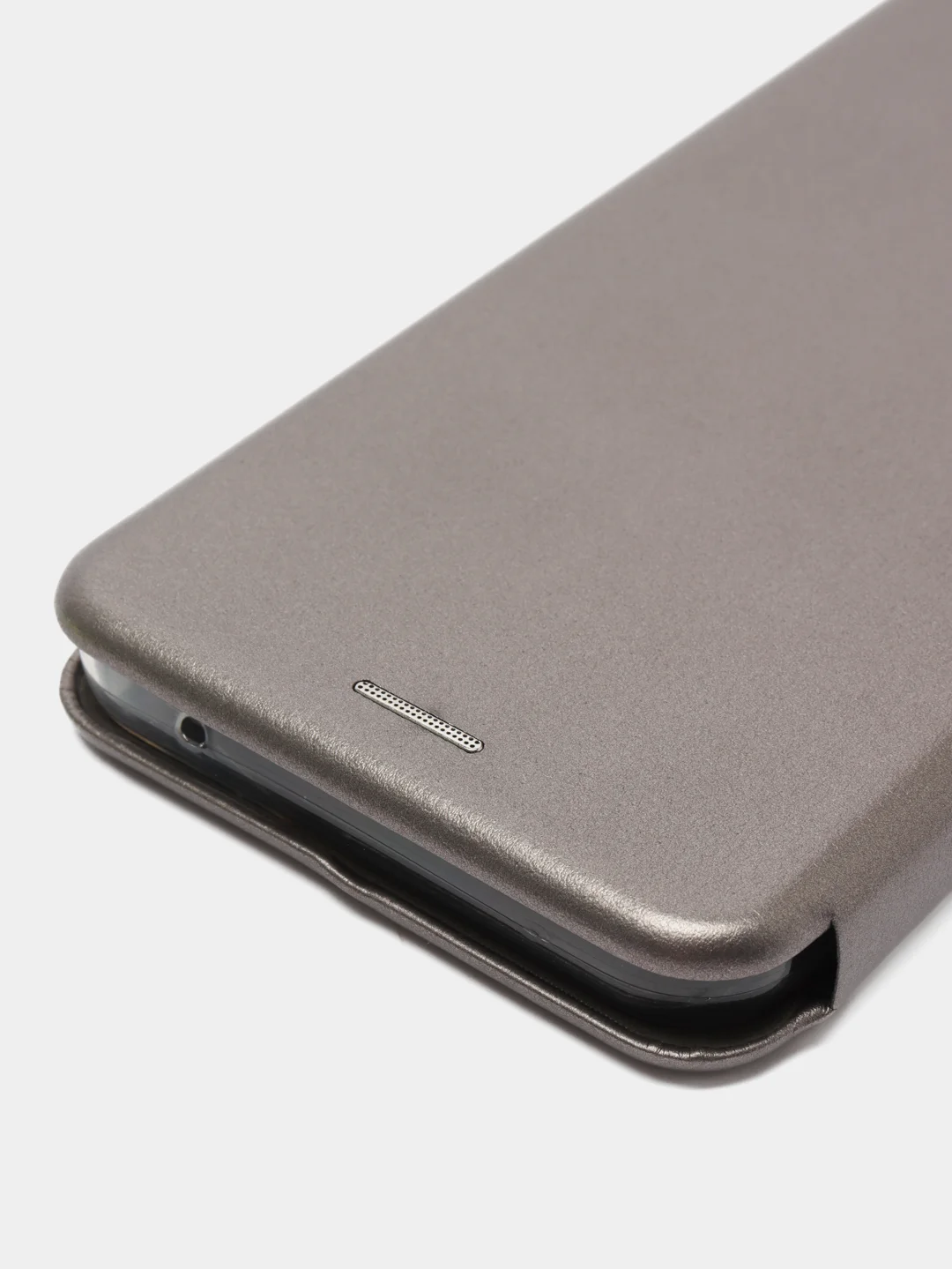 Серебряный чехол-книжка для Samsung Galaxy A34 / Самсунг Галакси А34