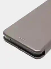 Серебряный чехол-книжка для Samsung Galaxy A34 / Самсунг Галакси А34