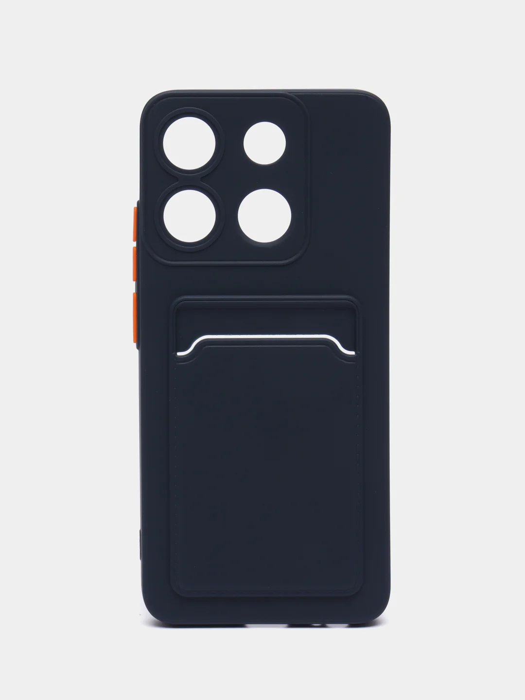 Морской силиконовый чехол для Infinix Smart 7 Plus (Инфиникс Смарт 7 Плюс), с карманом для карт