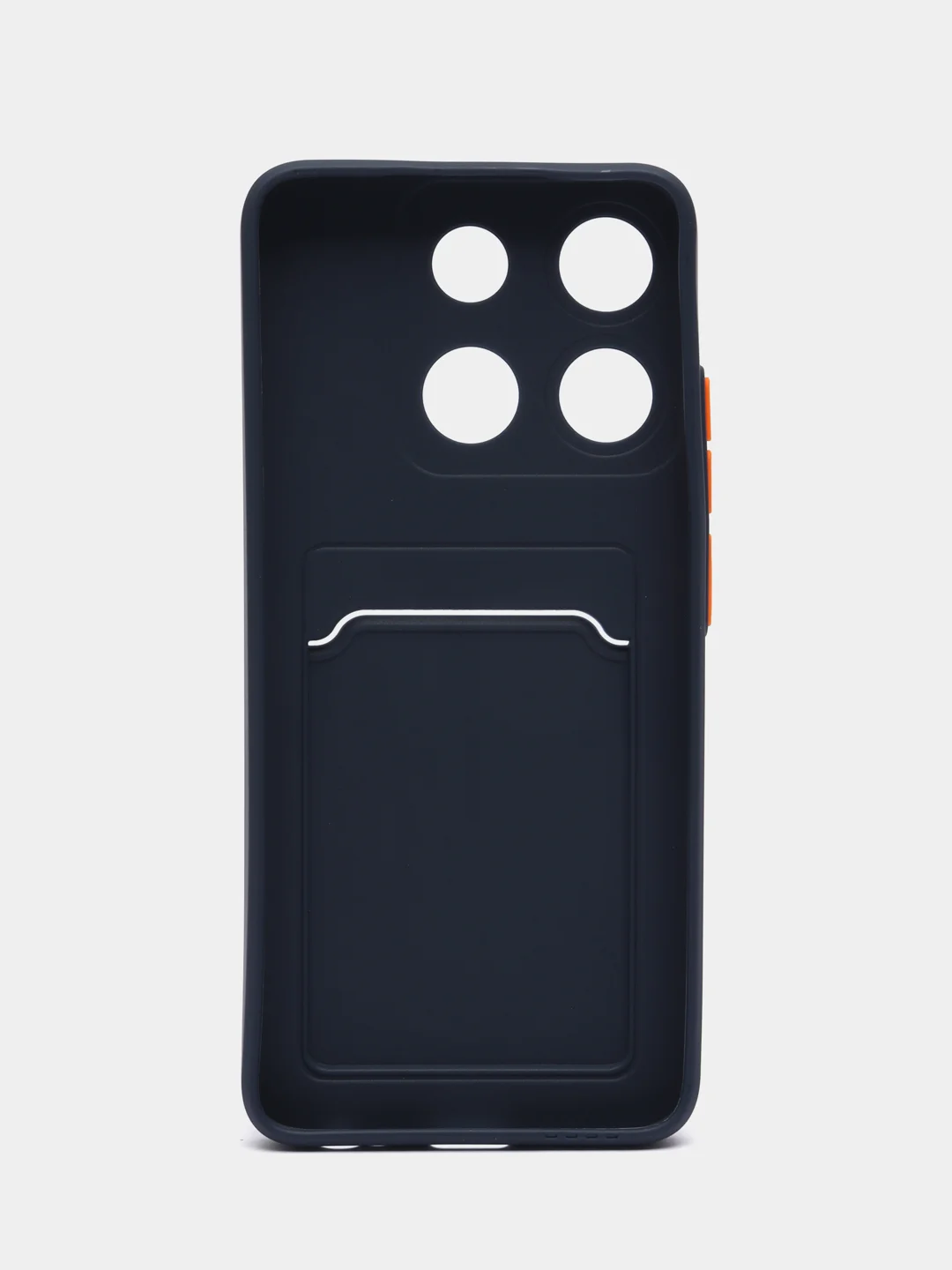 Морской силиконовый чехол для Infinix Smart 7 Plus (Инфиникс Смарт 7 Плюс), с карманом для карт