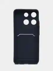 Морской силиконовый чехол для Infinix Smart 7 Plus (Инфиникс Смарт 7 Плюс), с карманом для карт