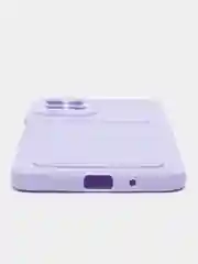 Сиреневый силиконовый чехол для Samsung Galaxy M53 (Самсунг Галакси М53), с карманом для карт