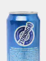 Пиво светлое безалкогольное Tuborg non-alcoholic, 0,45 л