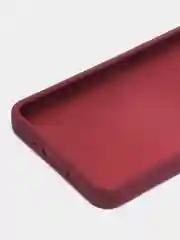 Бордовый чехол матовый для Samsung Galaxy A33, пластиковый, полупрозрачный, с глянцевой рамкой