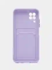 Сиреневый силиконовый чехол для Huawei Nova 6 SE / Nova 7i (Хуавей нова 6 СЕ / Нова 7ай), с карманом