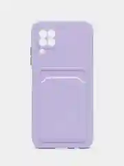 Сиреневый силиконовый чехол для Huawei Nova 6 SE / Nova 7i (Хуавей нова 6 СЕ / Нова 7ай), с карманом