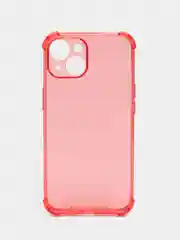 Красный прозрачный чехол iPhone 6/7/8/11/12/13/14/15/16/SE/XS/XR/Pro/Max/Plus/Mini противоударный