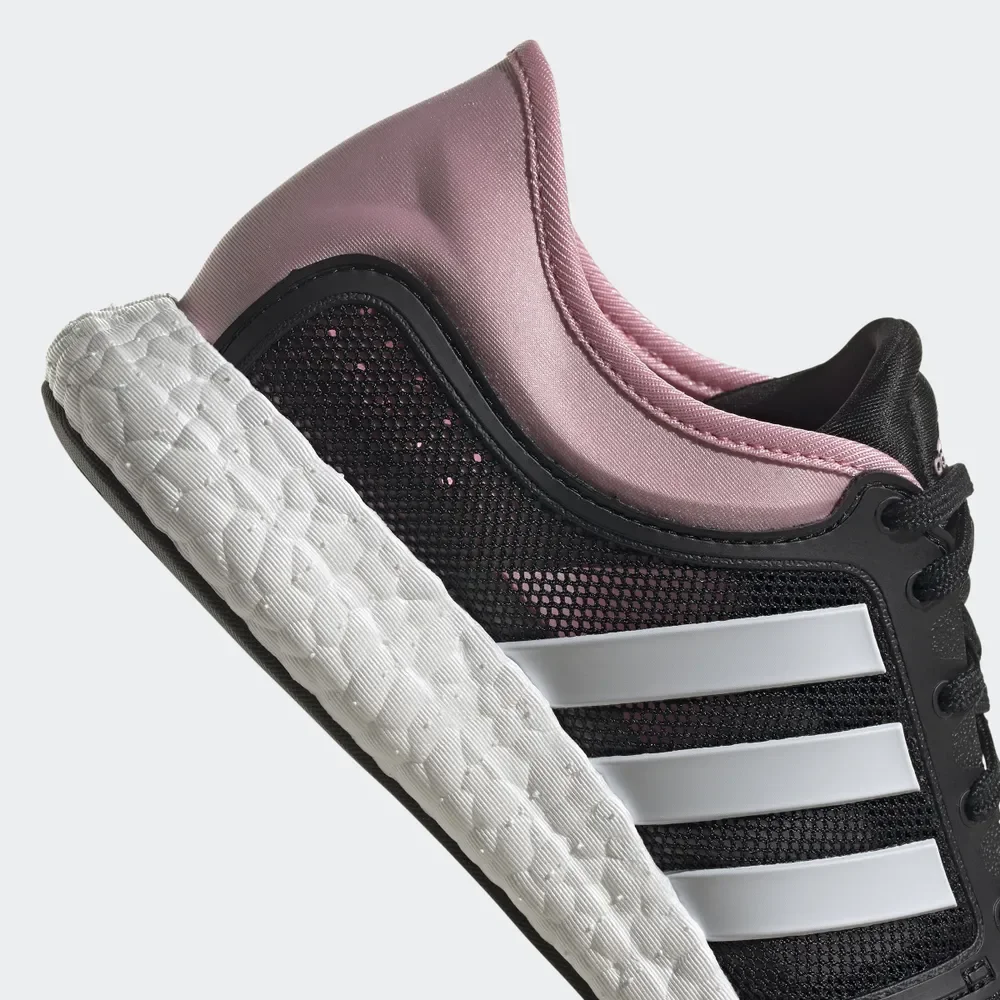 Черный кроссовки женские Adidas CC Rocket Boost "Black White Pink" (WMNS) GY0485