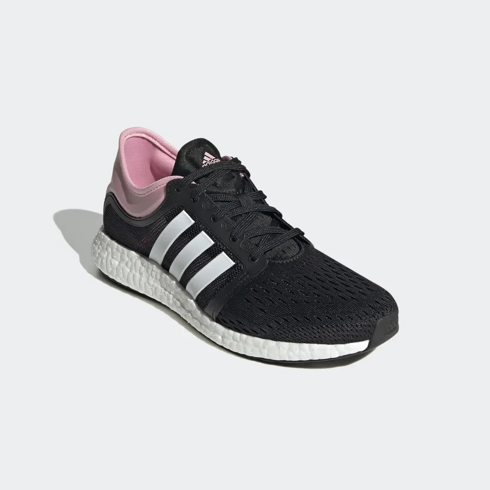 Черный кроссовки женские Adidas CC Rocket Boost "Black White Pink" (WMNS) GY0485