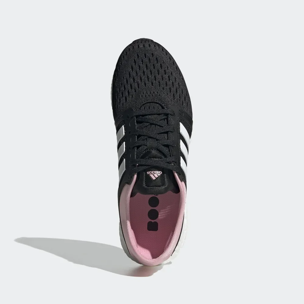 Черный кроссовки женские Adidas CC Rocket Boost "Black White Pink" (WMNS) GY0485