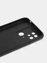 Угольный чехол для Xiaomi Redmi 10C / Poco C40, Сяоми Редми 10С / Поко С40 силиконовый, под кожу