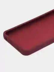 Бордовый чехол матовый для Samsung Galaxy A23, пластиковый, полупрозрачный, с глянцевой рамкой