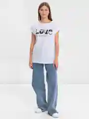 Футболка Тима "Love Meaw" КФ1148П2 белый, Klery