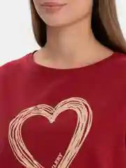 Футболка KLERY в сердце КФ1148П9, бордовый, KLERY