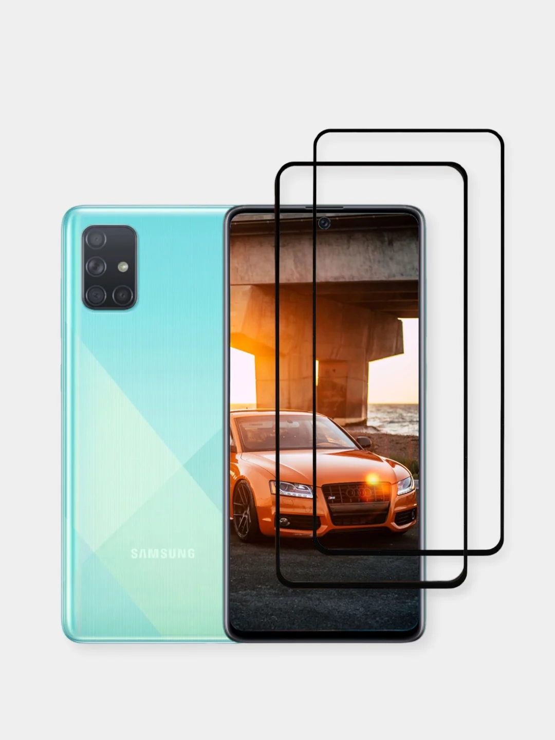 Марсала защитное стекло для Samsung Galaxy A71, A72, A73 / Honor 10x lite / a71