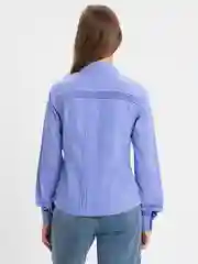 Лавандовый женская рубашка с длинным рукавом