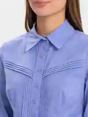 Лавандовый женская рубашка с длинным рукавом